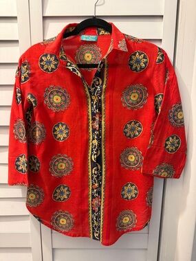 Antica Santoria by Giacomo Cirque Gorgeous Blouse